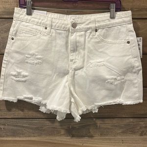White denim shorts, size 30